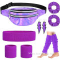 80s Outfits Party Costume Accessories Neon Sport Set